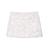 BSK&TRAF Women's Spring 2026 New French Squin Design A-Character High Waist Miniskirt 3920251