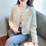 Spring And Autumn New Small Fragrant Coat Female Design Temperament Famous Small Man Short Top Export Women's Clothing