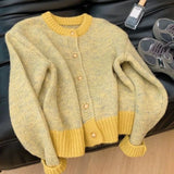 Small Fragrant Short Sweater Coat Women's Spring And Autumn New Casual Lazy Wind Loose Knitted Shirt Tide