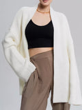 Knitted Cardigan Jacket Women 2025 Autumn And Winter New Lazy Style Loose Feeling Loose Long-Sleeved Sweater