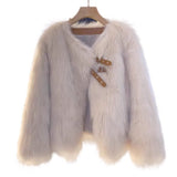 In The Autumn Of 2025, The New Autumn And Winter Fur Coat Short Korean Version Of The Leisurely Small Fragrant Blouse Woman