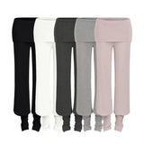 Unloading The Tendered Feet Over-Hanging Pants Women 2026 Summer New Hot Babes Pure Color Slimming High Waist Straight Trousers