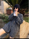 Korean Wears A Set Of Women's Early Autumn And Winter New Lazy Style Knitted Knitted Cardigan + Fashion Shorts Two Sets