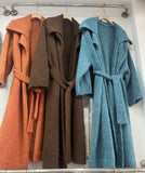 Orange Long Sweater Coat Women's Autumn And Winter New Temperament Thick Lazy Loose Knitting Shirt