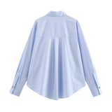 Spring New Button-Down Clip Loose-Fitting Shirt 2238534