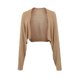 Temperament Gentle Wind Sun Protection Outside Knitted Cardigan Women Spring And Autumn Small Thin Leisure Short Shawl