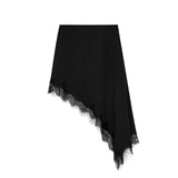 Autumn New Asymmetric Lace Decoration Skirt 9698606800