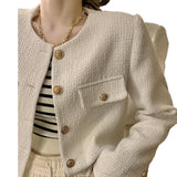 Small Fragrant Coat Women's Clothing Golden Spring And Autumn 2026 New French Short High-End Feel Fried Street Temperament Top