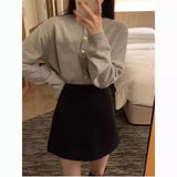 Knitted Cardigan Girl Spring And Autumn Thin Gentle Temperament Fashion Long-Sleeved Short Knit Sweater Coat Top