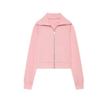 Clip Long Sleeve Zipper Gripping Jacket 4174816 High-Waisted Elastic Trousers 4174817 Set