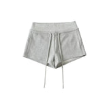 Spice Girl Drawstring High Waist Knitted Casual Pants Women's Summer New Sexy Slimming Packed Hot Pants