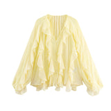 Spring New Laminated Solid Color Shirt 4786063321