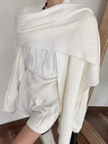 Autumn And Winter New Korean Version Of The Knitted Shirt Shorts Three-Piece Set Of Loose Lazy Casual Lazy Sweater Set