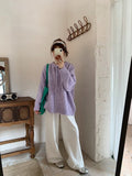 Butterfly Purple Sweater Cardigan Women Autumn And Winter New Tice With Flower Wool Large Loose Lazy Knit Coat