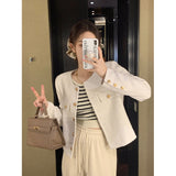 There Is A Small Fragrant Wind Thick Coat Women's Autumn And Winter 2025 New French Short High-End Temperament Top Coat