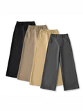 Old Money Wind Straight Broad-Legged Suit Pants Women's New Autumn Simple Temperament Thin High-End Sense Casual Trousers