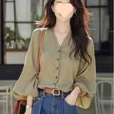 French Temperament Long-Sleeved Shirt Women 2025 New Unique Design Sense Fashion Temperament Loose Summer Women's Clothing