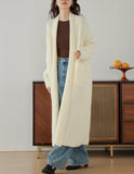 Long Sweater Cardigan Coat Women's Autumn And Winter Lazy Wind Loose Soft Glutinous Thick Warm Knitted Coat