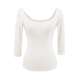 Spice Girls Seven-Sleeved T-Shirt Girl Autumn New Pure Desire To Repair The Body Slimming On The Bottom Of The Coat