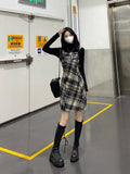 French Style Slinged Dress Women's Autumn And Winter 2026 New Long Dress Small Fragrant Style Han Style Suit