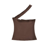 Spice Girls Pink Shoulder Bra Vest Inside And Outside Wearing Sexy Elasticity Pure Lust Umbilling Slings