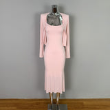 Autumn New Fashion Set Decoration High-Rise Sling Dress + Long-Sleeved Open Shirt Tight Two Sets