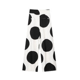 Series Wave Point Blouse 3565558084 Series Wave Point Wide Leg Pants 2068557084 Set