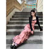 Hottie Sexy Sling Dress Pure Lust Lace Temperament To Close The Waist Thin Holiday Dress + Sunscreen