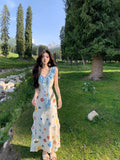 Fuya Seaside Vacation Wearing French Slings Broken Flower Dress Women Summer 2026 New Big Look Niche