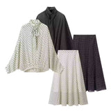 Spring New Round Spot Bow Dress 5289161 Long Dress 5289043