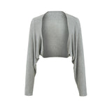 Temperament Gentle Wind Sun Protection Outside Knitted Cardigan Women Spring And Autumn Small Thin Leisure Short Shawl