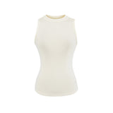 Pure Hottie Basic Yoga Movement Round-Neck Vest Women Summer Bodyless Sleeveless Simple Shirt