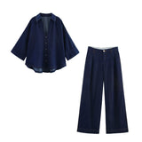 BSK&TRAF Women's Clothing For Summer 2025 New Denim Shirt 2783781+ High-Waisted Jeans 2881781