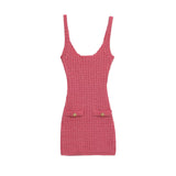 BSK&TRAF Women's Dress 2025 Autumn New Holiday Wind Elastic U Tie Dress 5063830