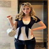 Pure Lace Bra Strap Short Sleeve Sunscreen Cardigan Women Two Sets Of Summer Repair On The Body Of Hot Girls