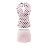 Spice Girls Bo Dot Hanging Neck Sling Suit Pure Sexual Hot Holiday Style Fashion Hip Half Skirt Two Sets