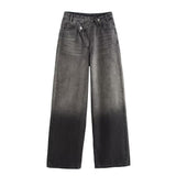 Autumn New Double Trousers Waist Wide-Legged Jeans 8197232