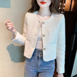Spring And Autumn New Small Fragrant Coat Female Design Temperament Famous Small Man Short Top Export Women's Clothing