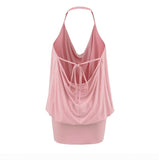 Swinging Collared Back With Dress Women 2026 Summer New Hottie Style Loose Hanging Neck And Hip Dress