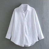 BSK&TRAF Women's Clothing 2025 Summer New Baitose Commuting Multi-Colored Silk Shirt 2348976
