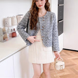 New Small Scented Sweater In The Autumn And Winter Of 2025 Is Designed To Feel Casual And Casual With A Short Imitation Water Marinade Coat Woman