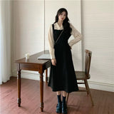 Autumn Season New Large-Size Women's Temperament Dress Gentle Wind Fat Mm Thin Splicing Heben Style French Dress