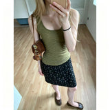 Slender Slings With A Collared Vest Women's Summer Pure Hot Girl To Repair Sleeveless Top