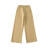 Old Money Wind Straight Broad-Legged Suit Pants Women's New Autumn Simple Temperament Thin High-End Sense Casual Trousers