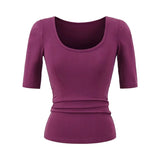 Pure Hottie Temperament Shoulder-To-Shoulder T-Shirt T-Shirt Girl Summer New Slimming Inside The Hot Girl Short-Sleeved Top