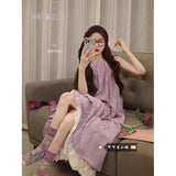 Atmosphere Lace Splicing Sleeveless Dress Women's New Summer Vacation Style Is Thin And Chic Small Long Skirt Tide