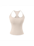 Pure Desire Basic Work Letter Small Sling Female Summer Wear With Chest Cushion Tight Hottie Sleeveless Vest Top