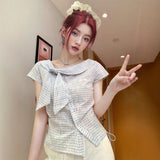 Temperament T-Shirt With Short-Sleeved Shirt Women's T-Shirt Summer Sweet Slimming Tops Hottie