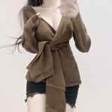 South Korea East Gate Lace Skirt Girl Cross Hem Sexy Bag-Butty Hips Tight Body Slim Figure Ins