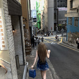 Spice Girls Vintage V-Neck Printed Sleeveless Vestal Dresses Women's Summer Seaside Holidays Beautiful A-Sided Short Dress